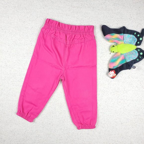 Vintage Toddletime Pink Paperbag Pants 18 months - Picture 1 of 9